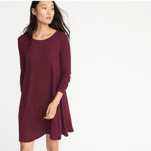 Plush-Knit Swing Dress
